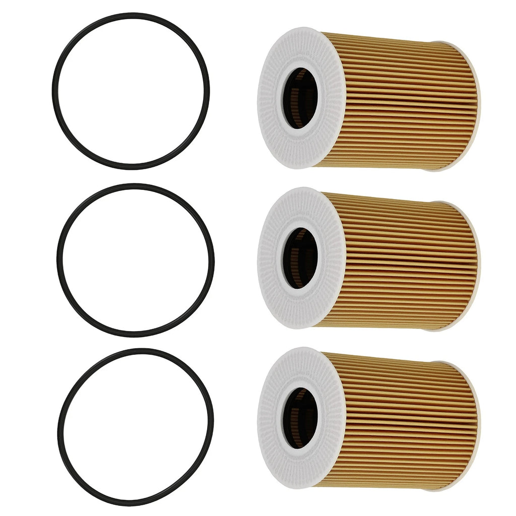 Engine Oil Filter Kit for Porsche 911 2009-2019 Cayenne 2008-2018 (3 Pack)