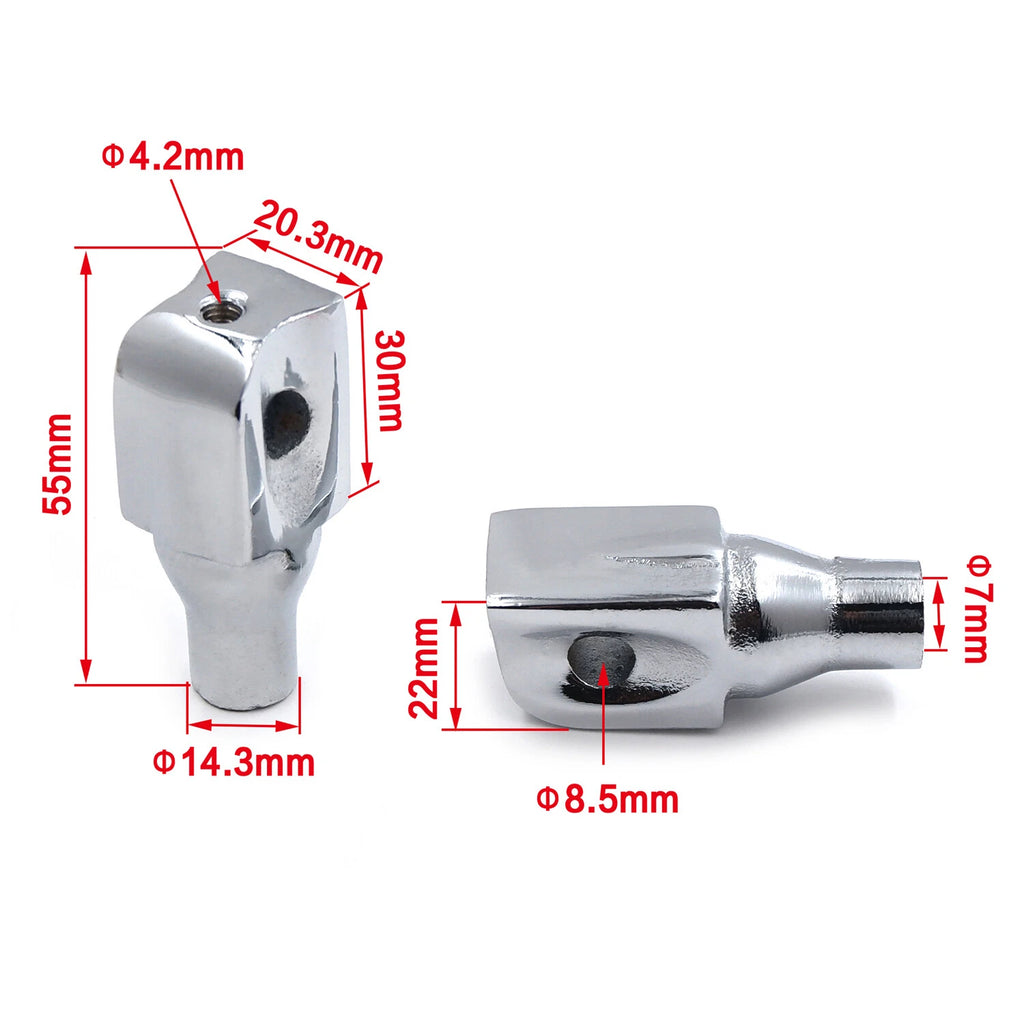 Chrome Foot Pegs for Kawasaki Vulcan 1600 1500 800, Suzuki (2000–2023)
