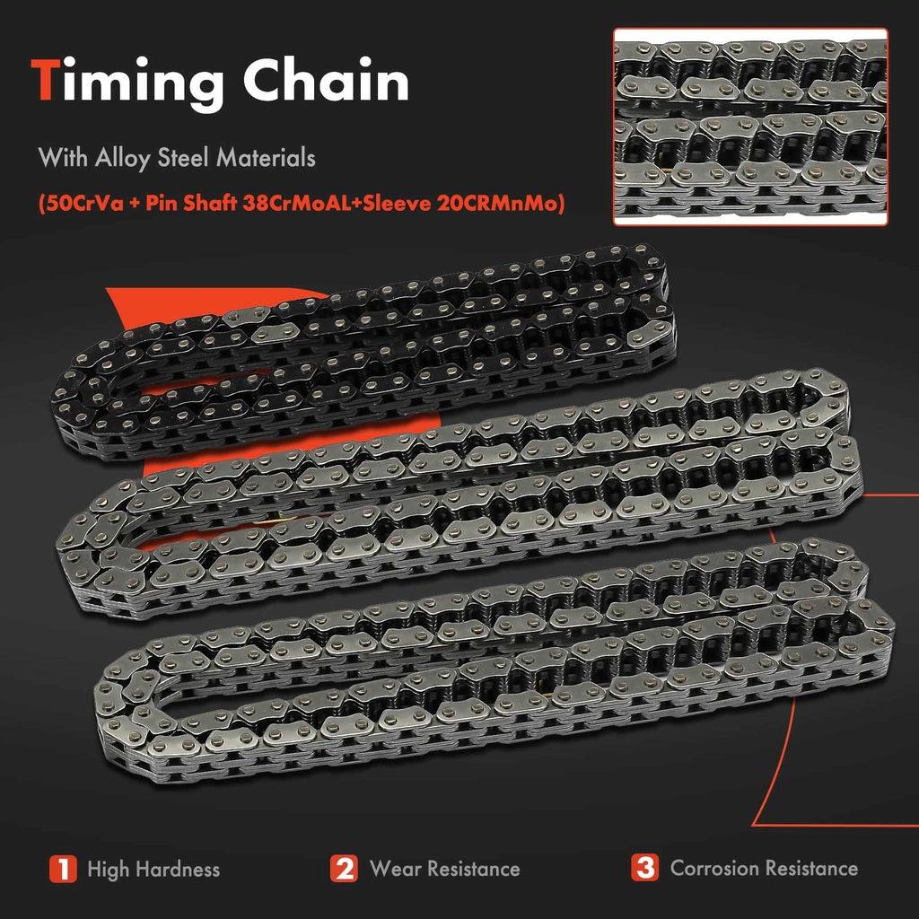 2X Timing Chain Kit for Chevy Equinox (2008–2017) Impala Malibu Cadillac