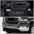 Chrome Clear Fog Lights for GMC Sierra 1500 (2016–2018)
