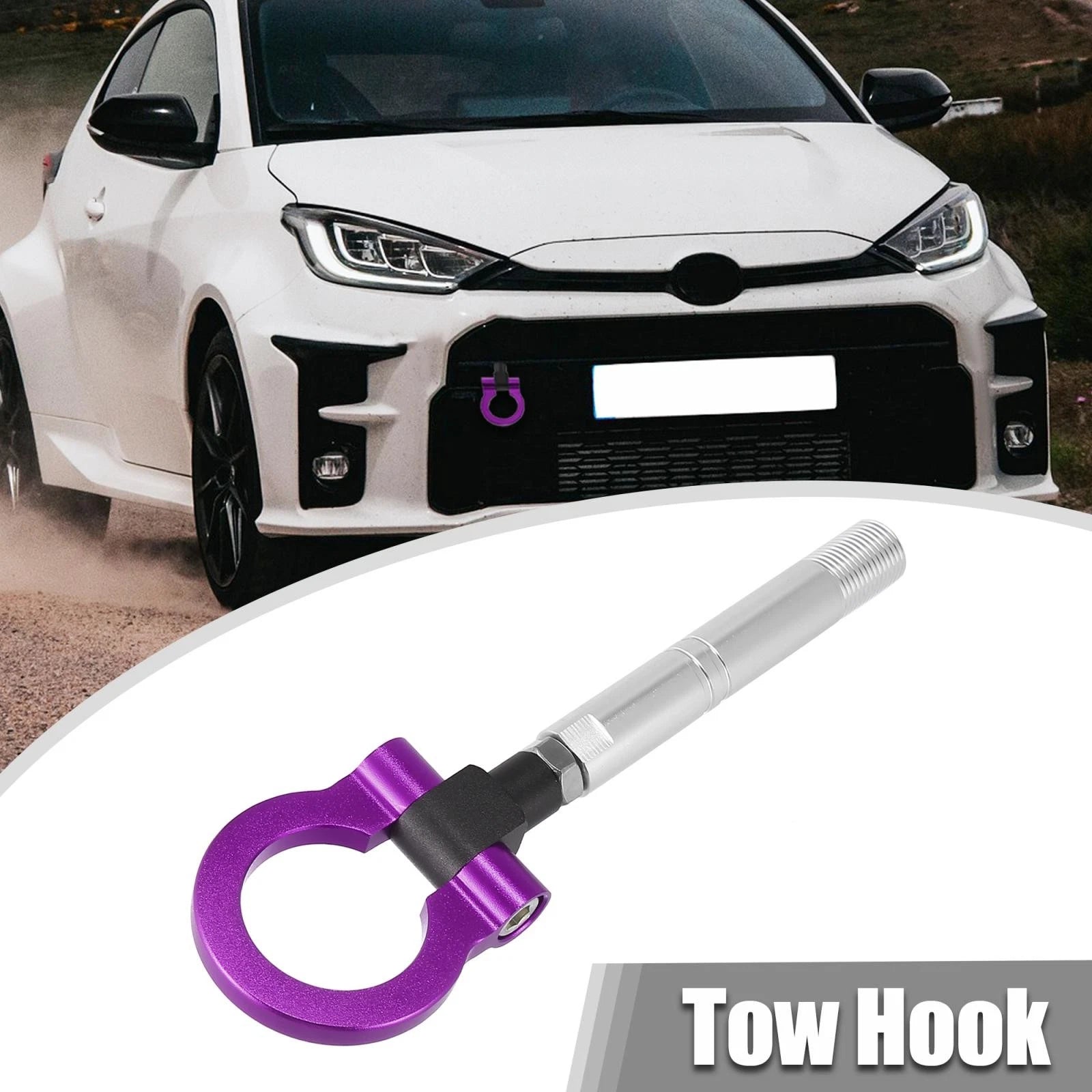 Tow Hook Trailer Ring for Toyota Avanza (2010–2023) - Purple