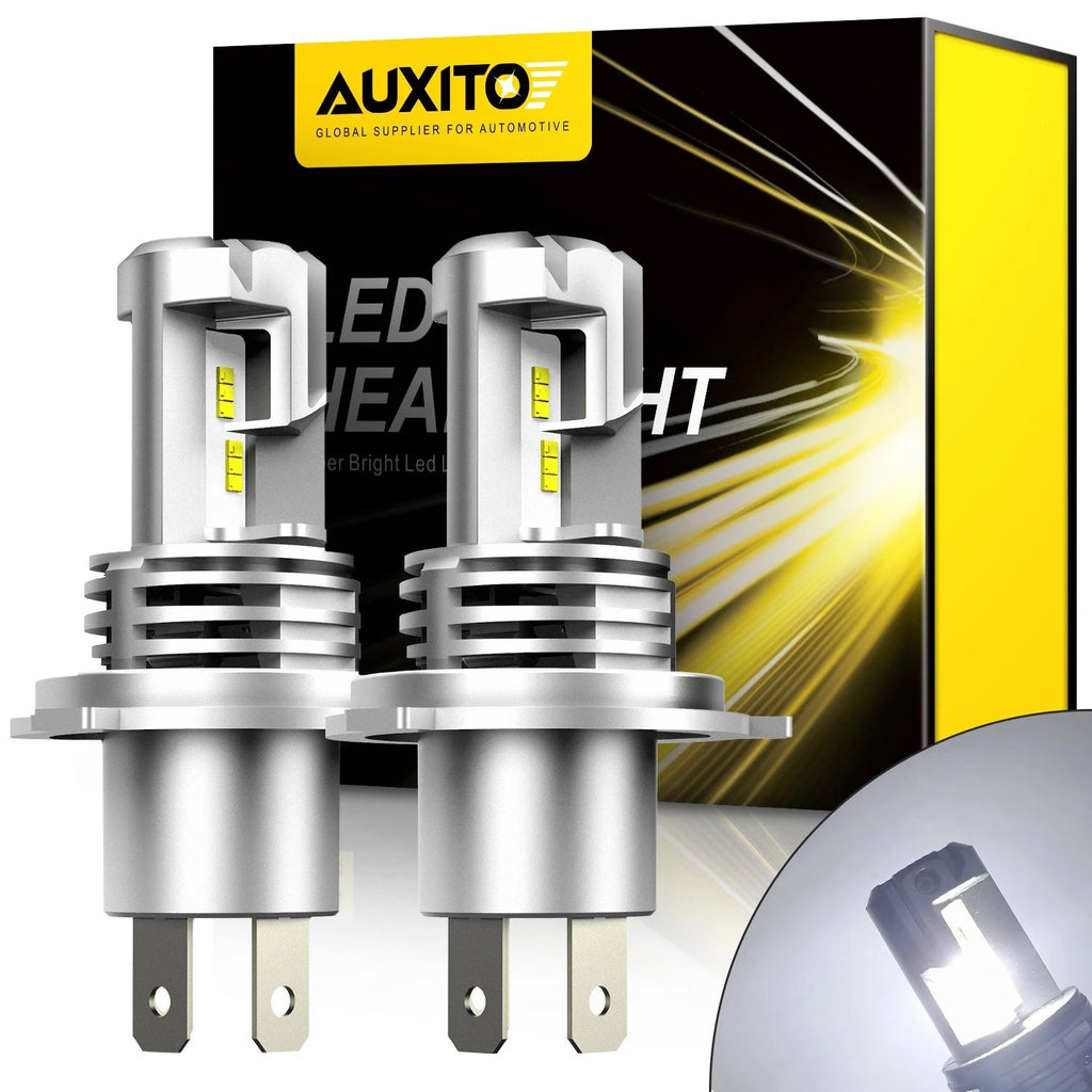 2X H4 9003 HB2 6500K CSP LED Headlight Bulb for Automotive