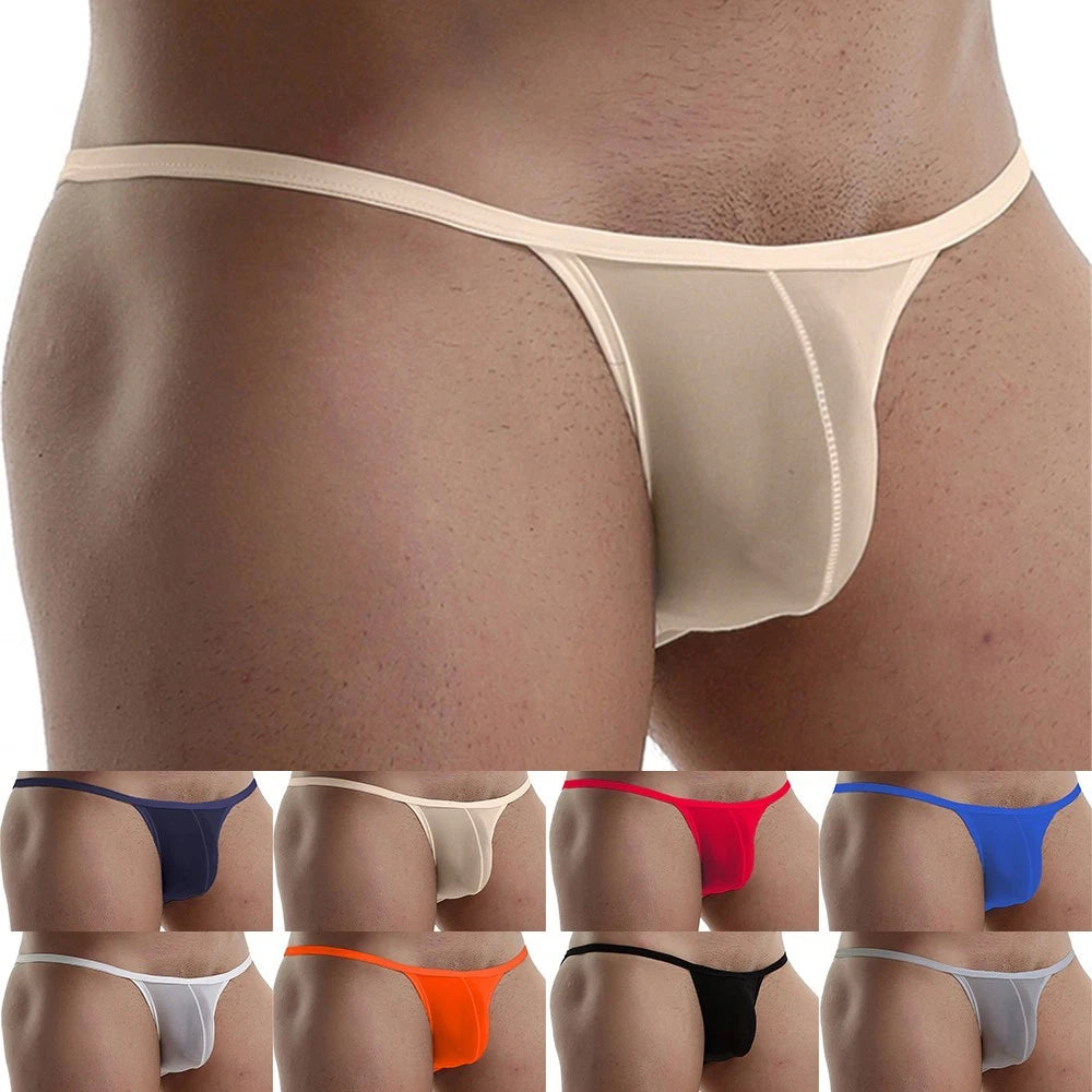 Set of 4 Ice Silk Nylon Underwear for Men - Sexy Comfort Panties