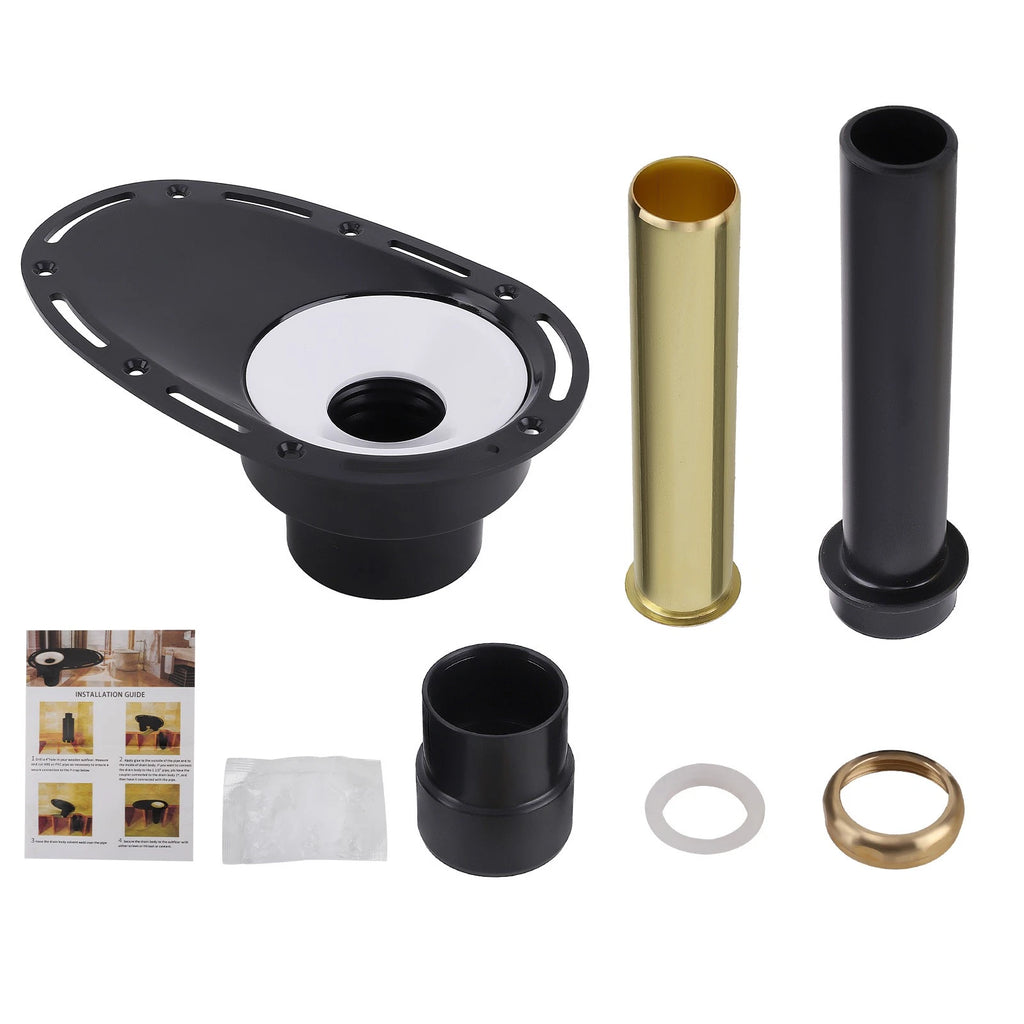 Tub Drain Rough-in Kit for Free Standing Bathtub (Brass & ABS)