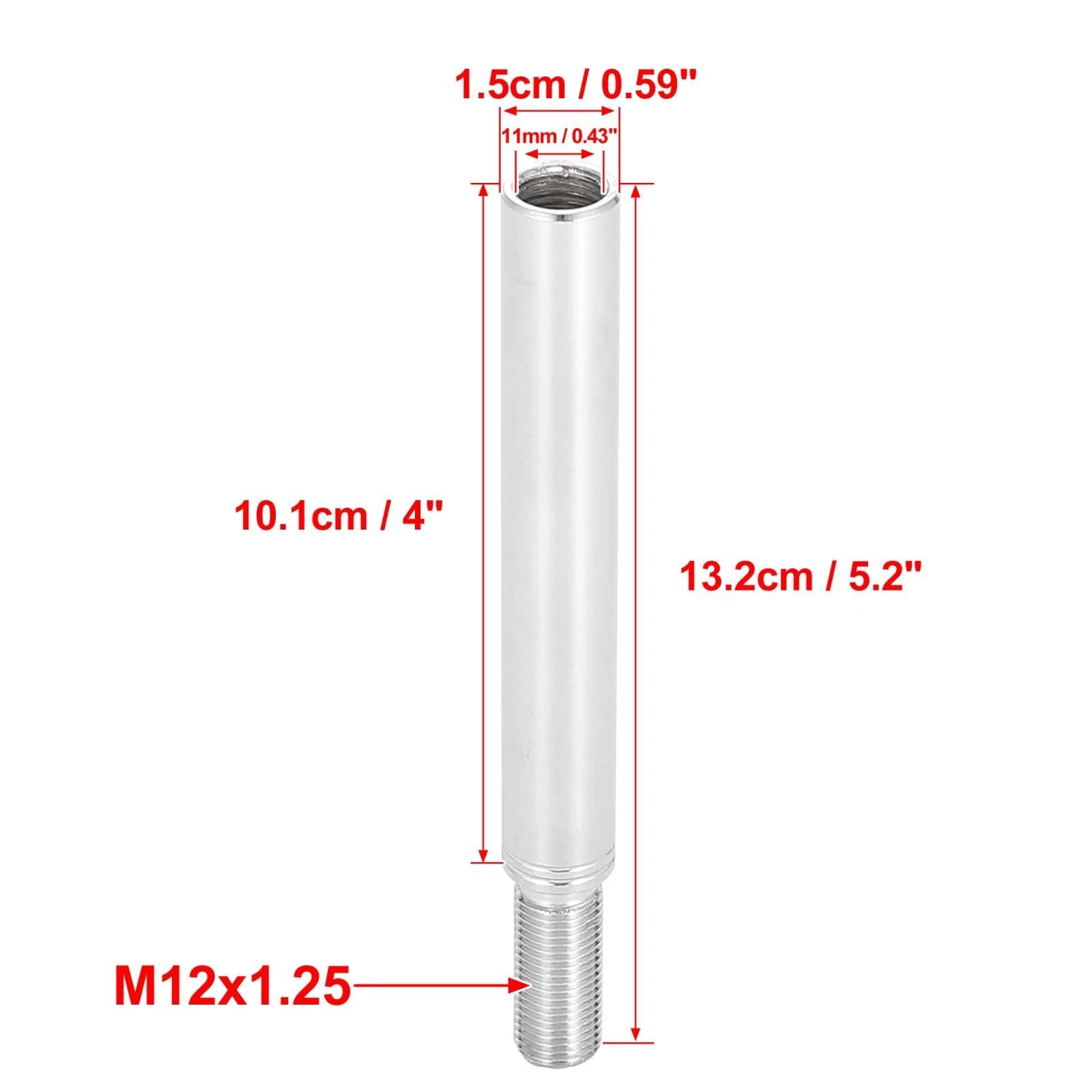 4" Gear Shift Knob Extender for Subaru M12X1.25 (Fits Various Models)