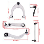 Set of 10 Front Control Arms & Ball Joint Assembly Sway Bar Link for BMW 528i 535d 535i