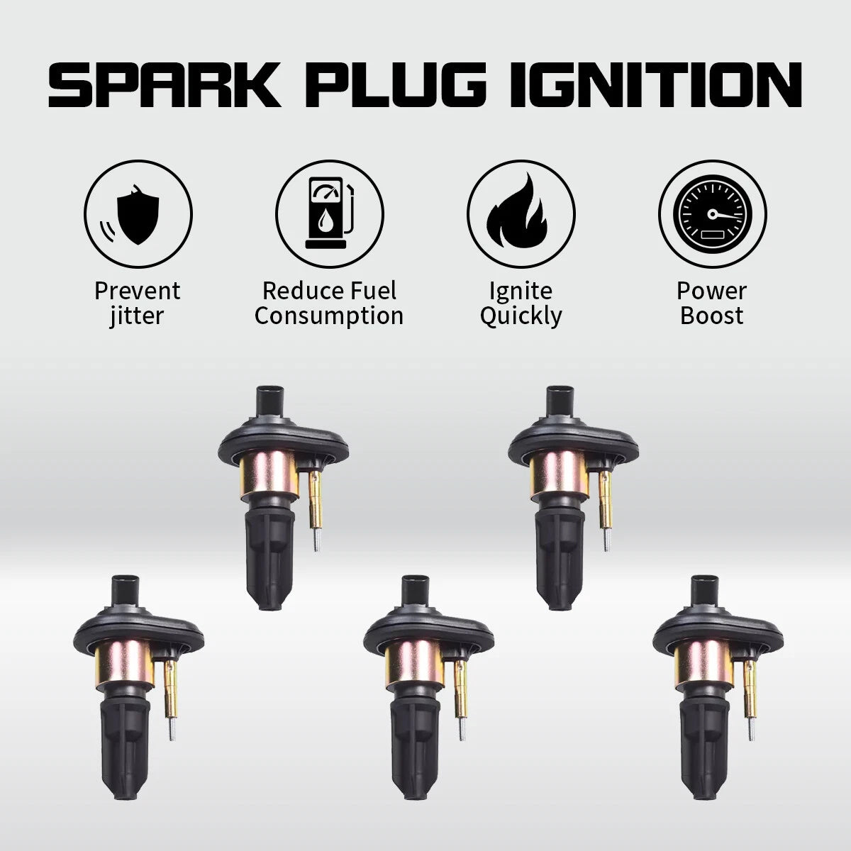 5PCS Ignition Coil Pack for Chevy Trailblazer GMC Canyon Envoy Isuzu Olds (2002–2009) UF303
