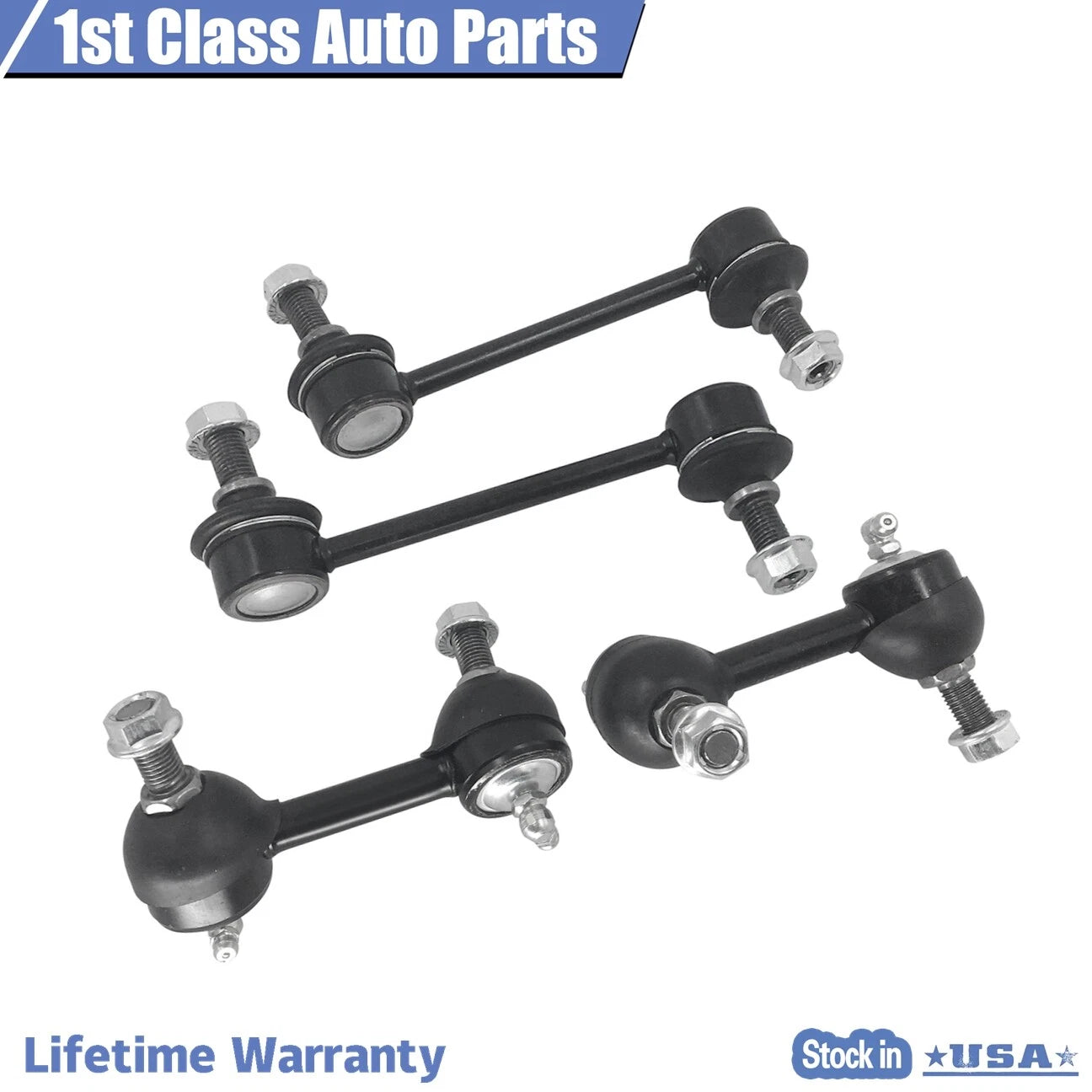 Set of 4 Front Suspension Rear Sway Bar End Links for Cadillac CTS (2003–2007)