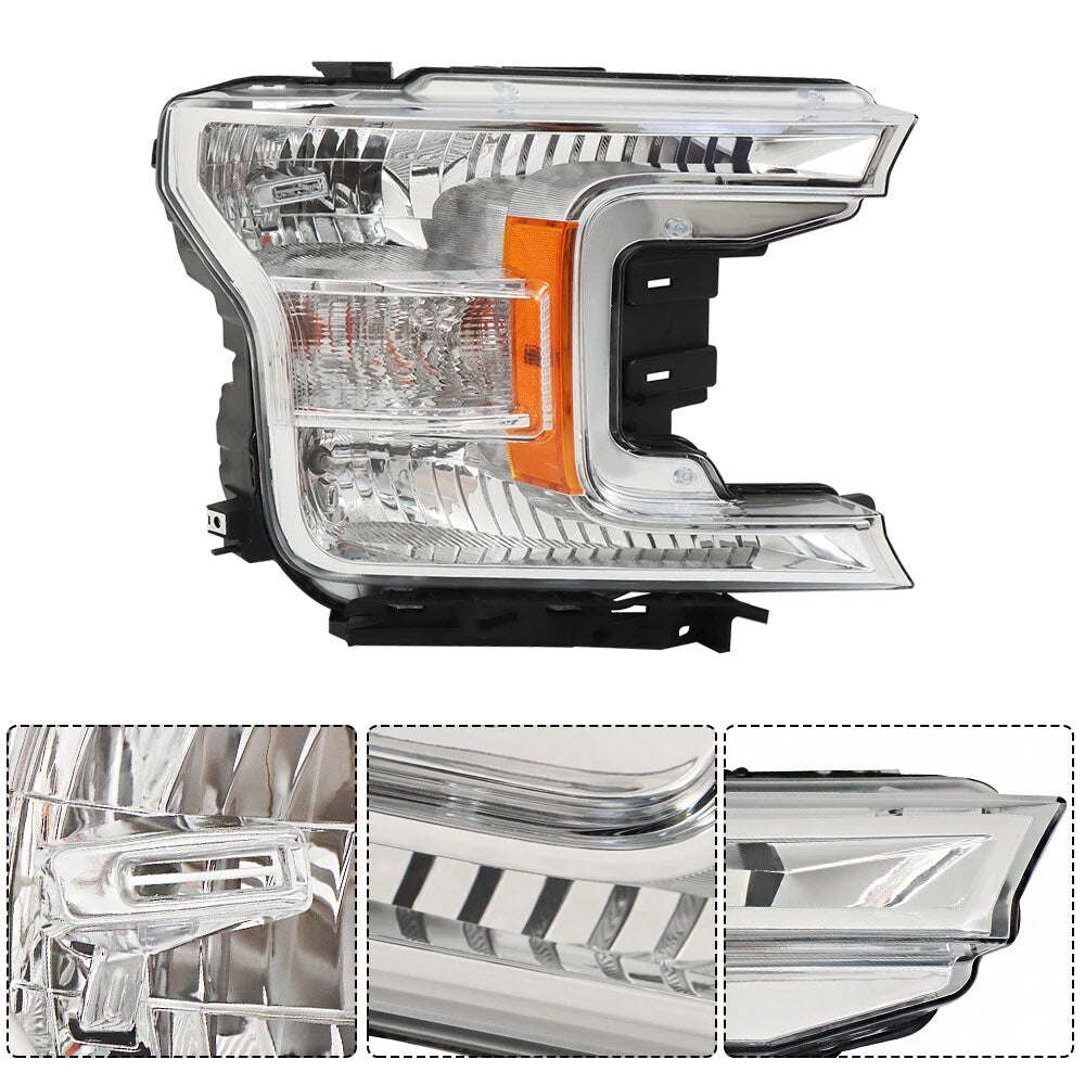 Headlight for Ford F150 (2018-2020) Passenger Side Halogen Replacement
