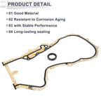 Timing Cover Gasket Set with Front Crankshaft Seal for VW Audi 1.4T 