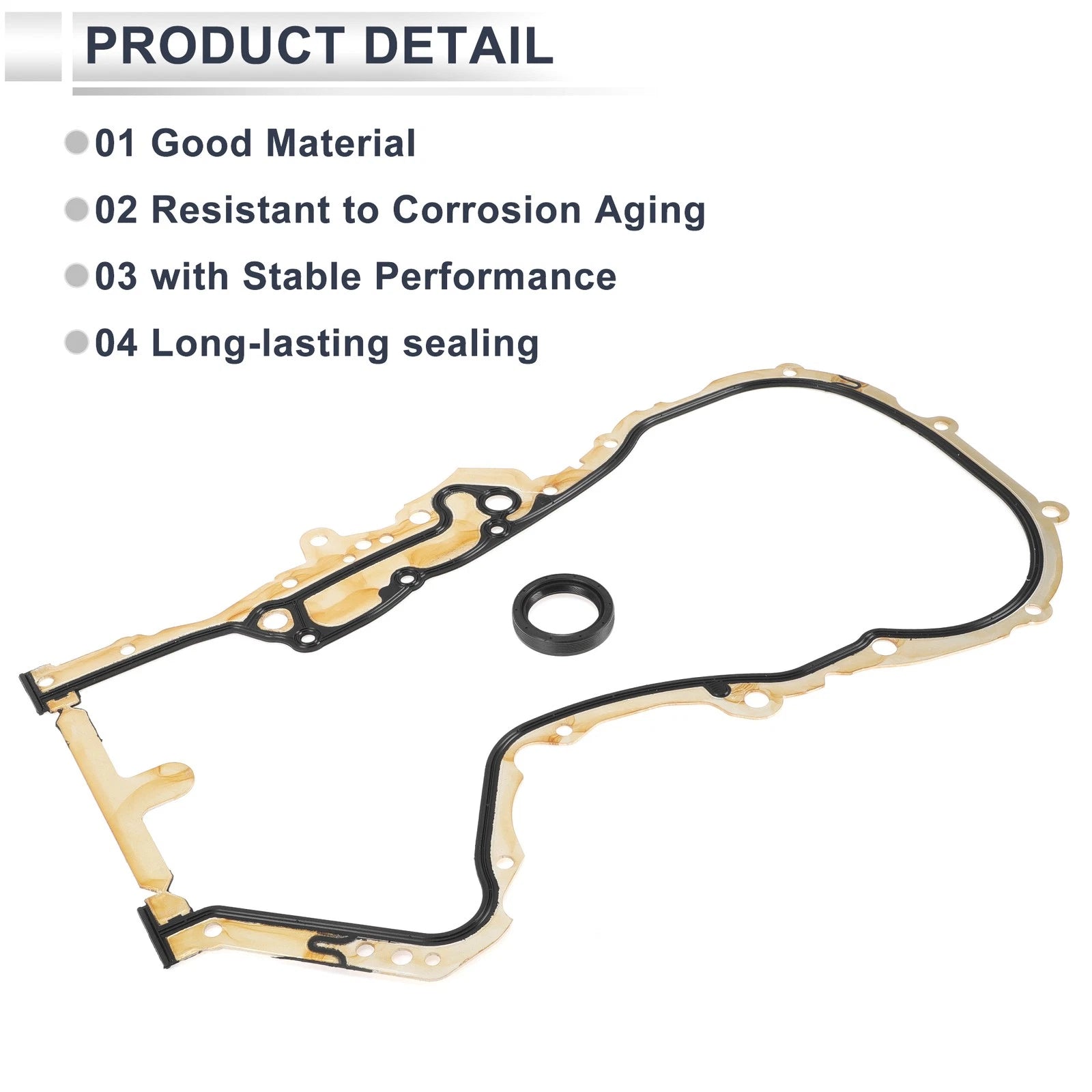 Timing Cover Gasket Set with Front Crankshaft Seal for VW Audi 1.4T 