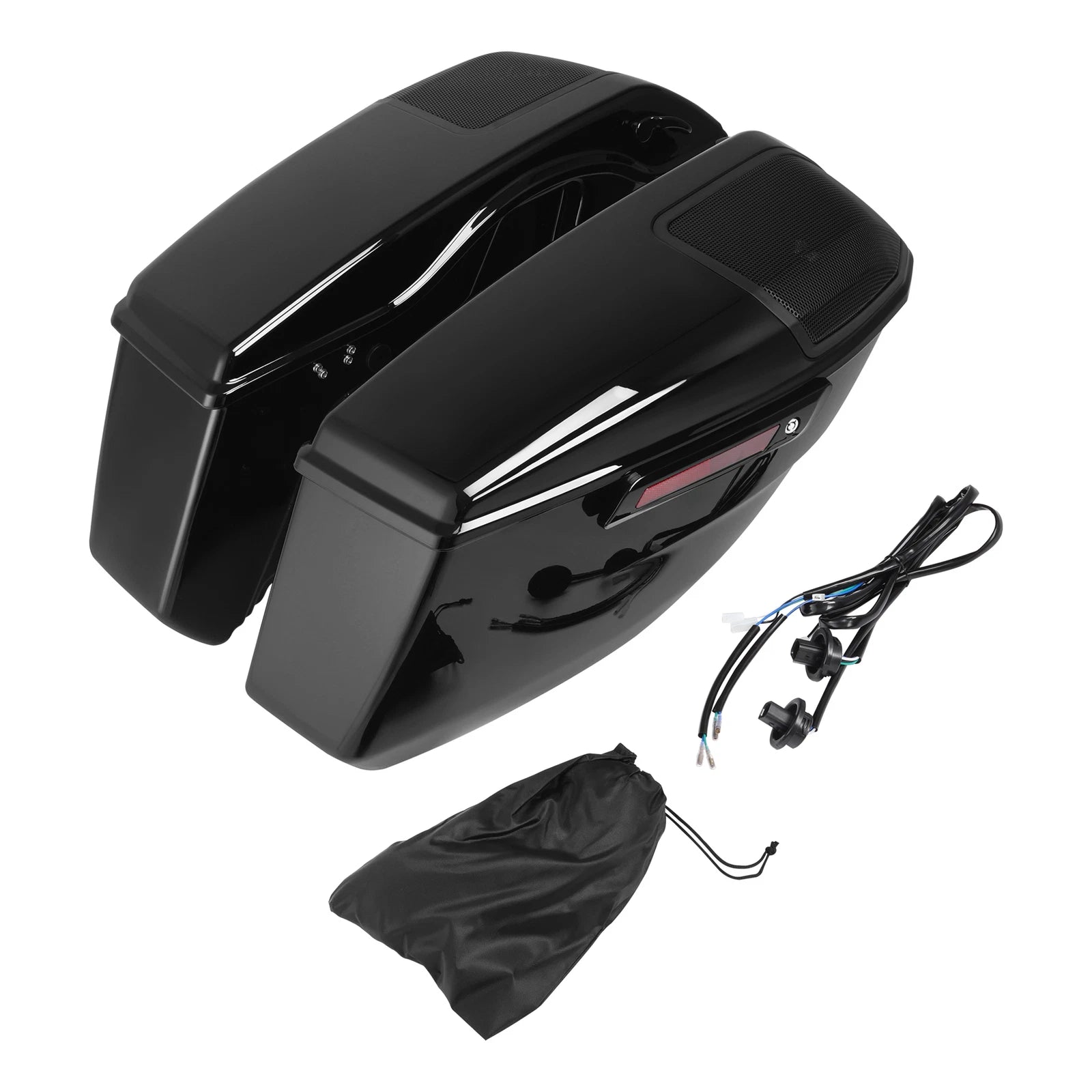 Vivid Black Hard Saddlebags for Harley CVO Street Road Glide ST (2023–2025)