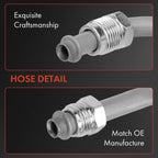 Set of 4 Power Steering Pressure & Return Line Hoses for Chevy Express (2003–2023)