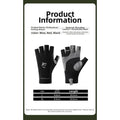 Half Finger Fishing Gloves with UV Protection, Non-Slip Latex