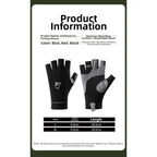 Half Finger Fishing Gloves with UV Protection, Non-Slip Latex