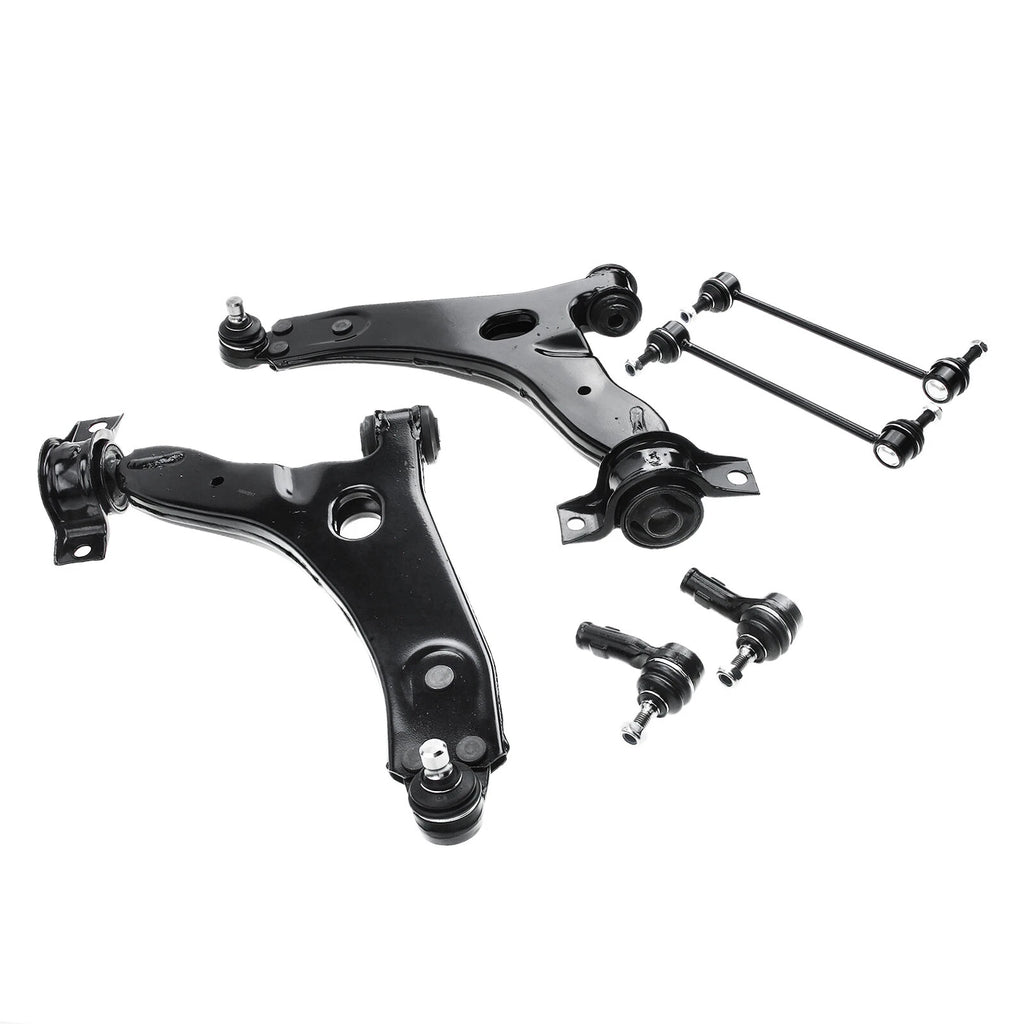 6X Front Lower Control Arm & Sway Bar Tie Rod for Ford Focus (2000-2004)
