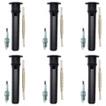 NGK 6 Laser Platinum Spark Plugs & Denso Coil Boots Kit for Chrysler 300 (1999–2004)