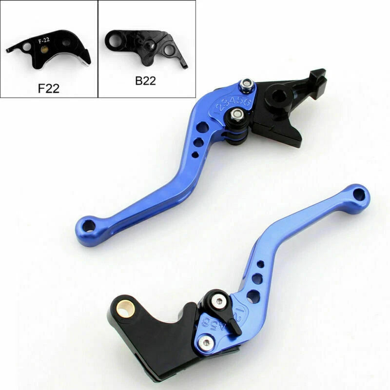 Short Brake Clutch Levers for BMW S1000 RR (2010–2014) T9 Blue