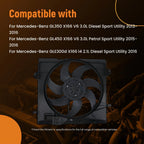 Radiator Cooling Fan Assembly for Mercedes-Benz GL350/GLE43/ML250 (2010–2019) A0999062400