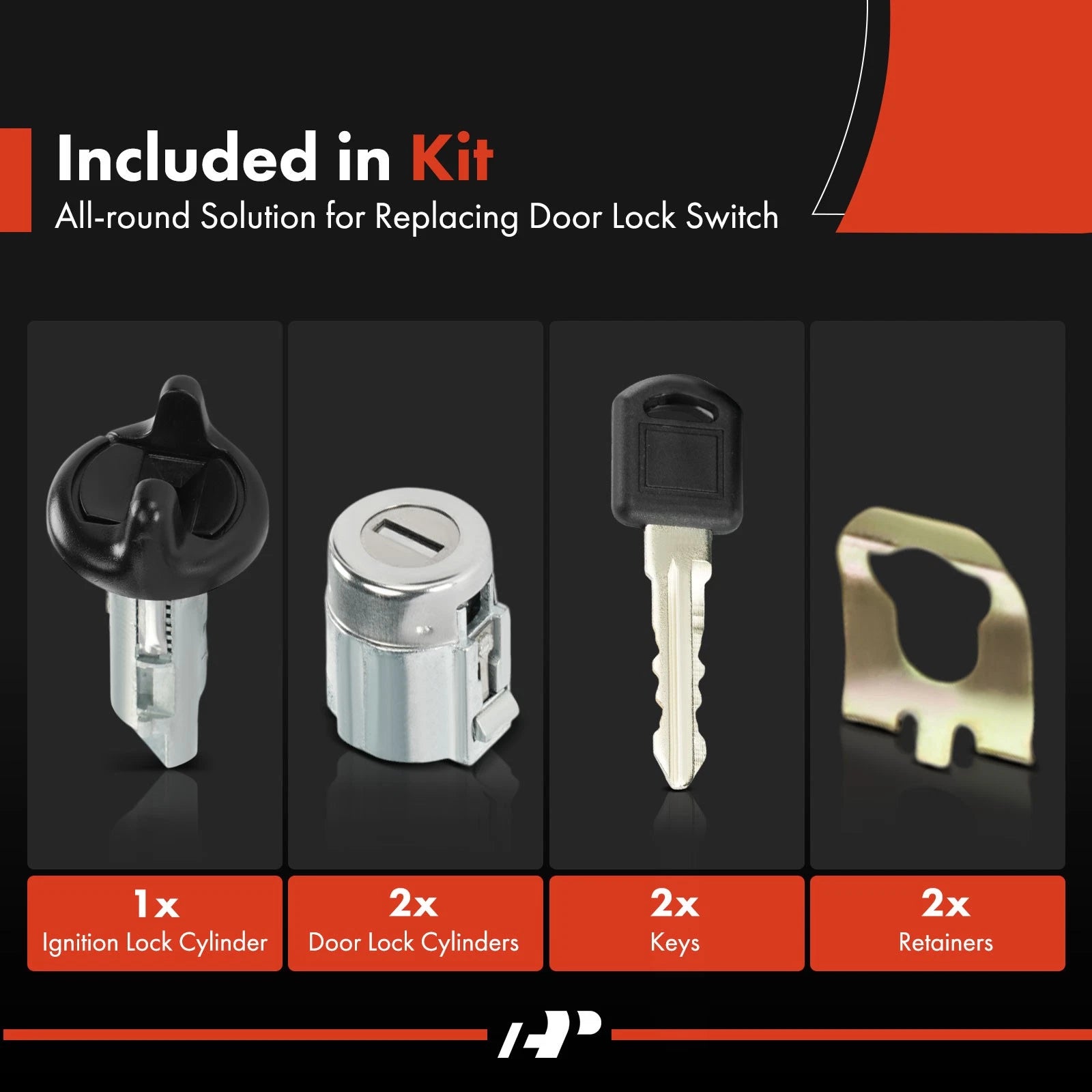 3X Door Lock Cylinder Set with Keys for Chevy C1500 Suburban (1992–1999)