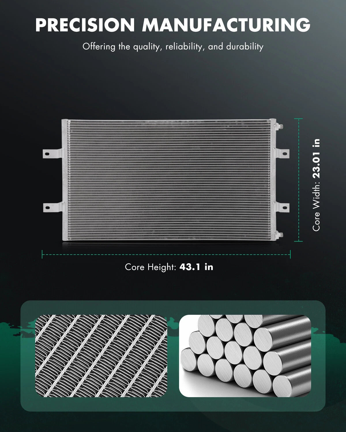 Aluminum AC Condenser for Sterling Truck LT8500 (2000–2003)