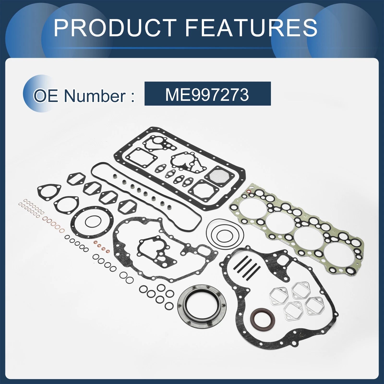Cylinder Head Gasket Kit ME997273 for Mitsubishi 4D32 (1 Set)
