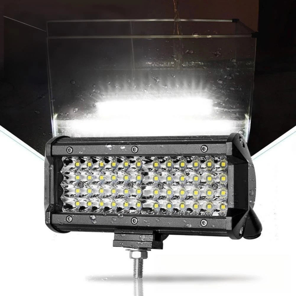 7 Inch LED Work Light Bar for Trucks SUVs Motorcycles Boats (IP67 Waterproof)