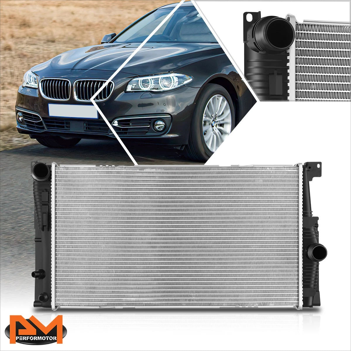 Aluminum Core Radiator DPI-13353 for BMW 528i xDrive (2012–2016)