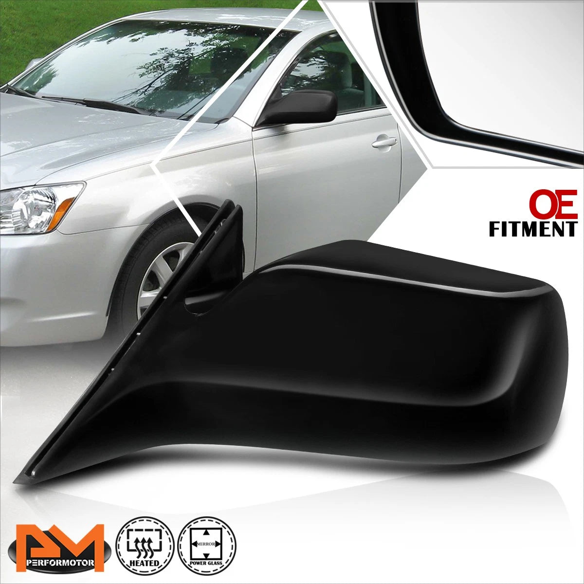Powered Heated Side View Door Mirror Replacement for Toyota Avalon (2000–2004)