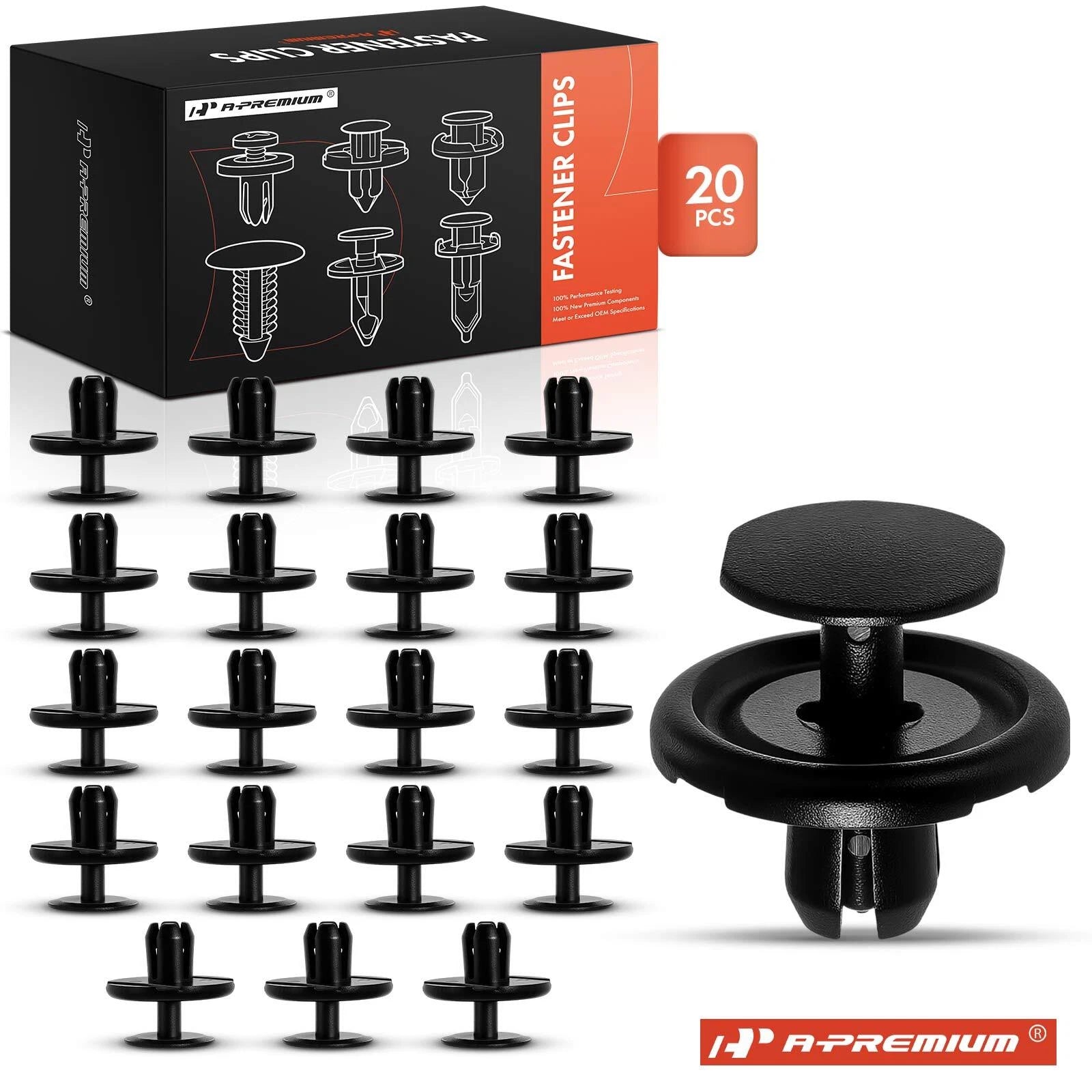 20-Pack 7mm Radiator Splash Shield Retainer Clips for Toyota (2009–2015)