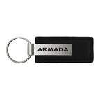 Black Leather Keychain - Officially Licensed for Nissan Armada