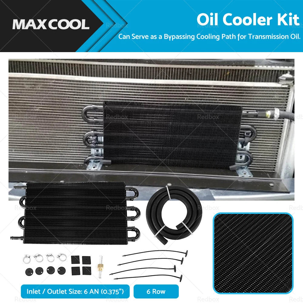 6 Row 6AN Engine Transmission Oil Cooler for Holden Gemini (1975–1985)