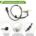 ABS Wheel Speed Sensor for Ford E250 (1997–2002) No.F6UZ2C204AB/970253/2ABS1156