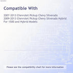 Replacement Steel Driver Side Front Inner Bumper Impact Bar for See Compatible Chart
