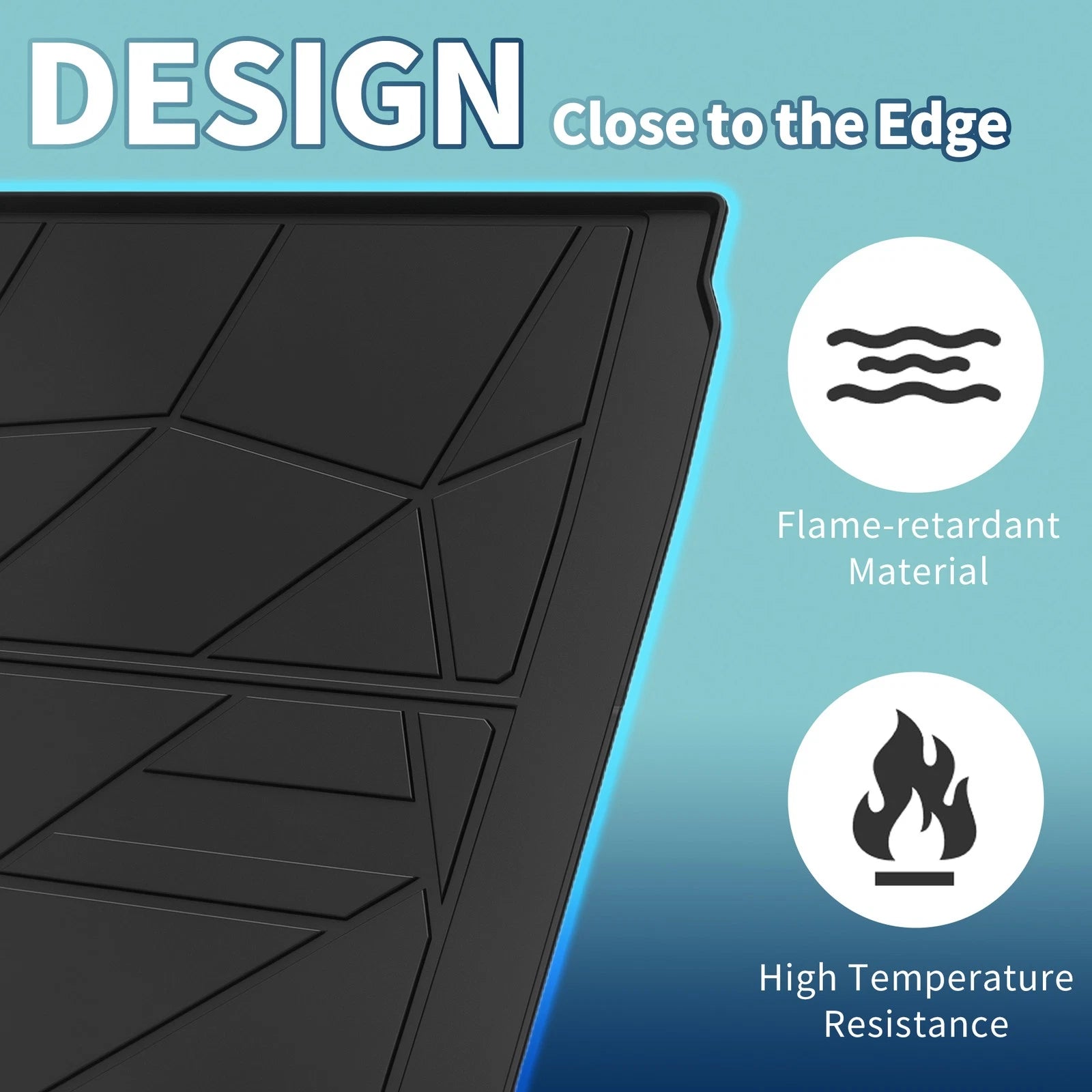Flat Face Cargo Liner Rear Trunk Mat for Audi A7 S7 RS7 (2019–2024) TPE