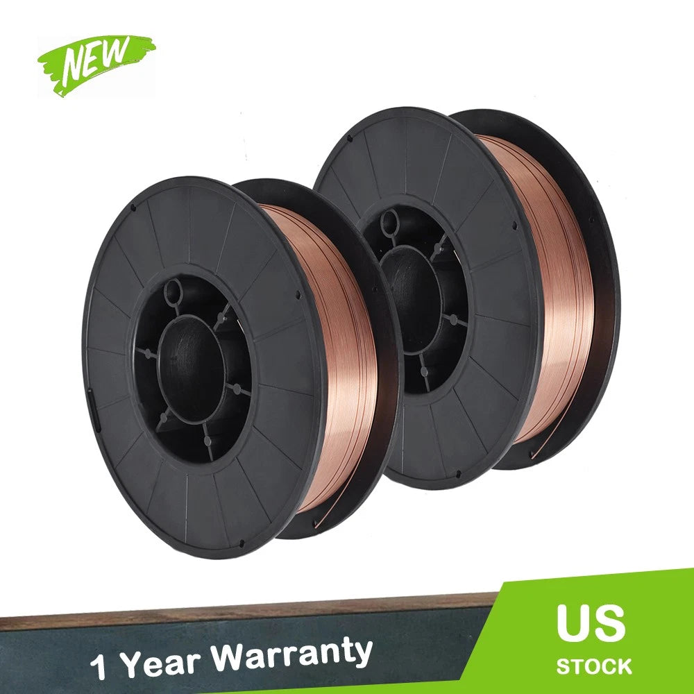 Set of 2 Premium Steel MIG Welding Wire for Automotive Use (0.030")