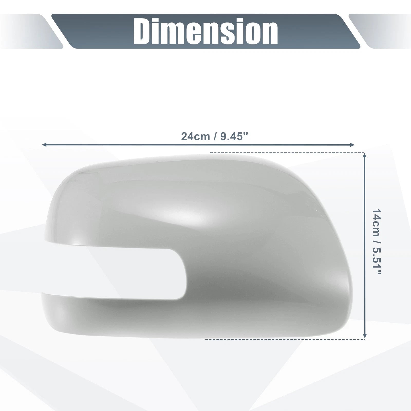 Right Side Mirror Cover Cap for Toyota Camry (2006–2011) Gray