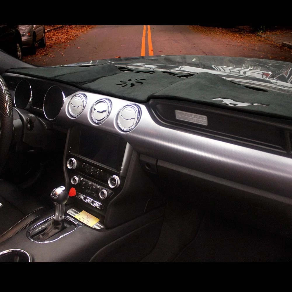 Dash Mat for Ford Mustang (2015–2020) Black Anti-Sun Shield Pad
