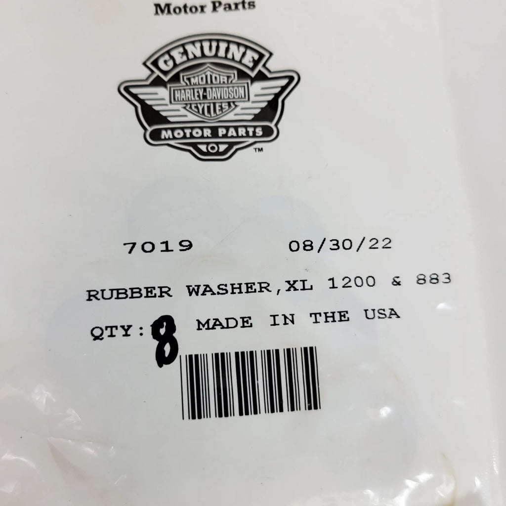 Pack of 8 Rubber Washers for Harley-Davidson Sportster XL 1200 883 (OEM 7019)