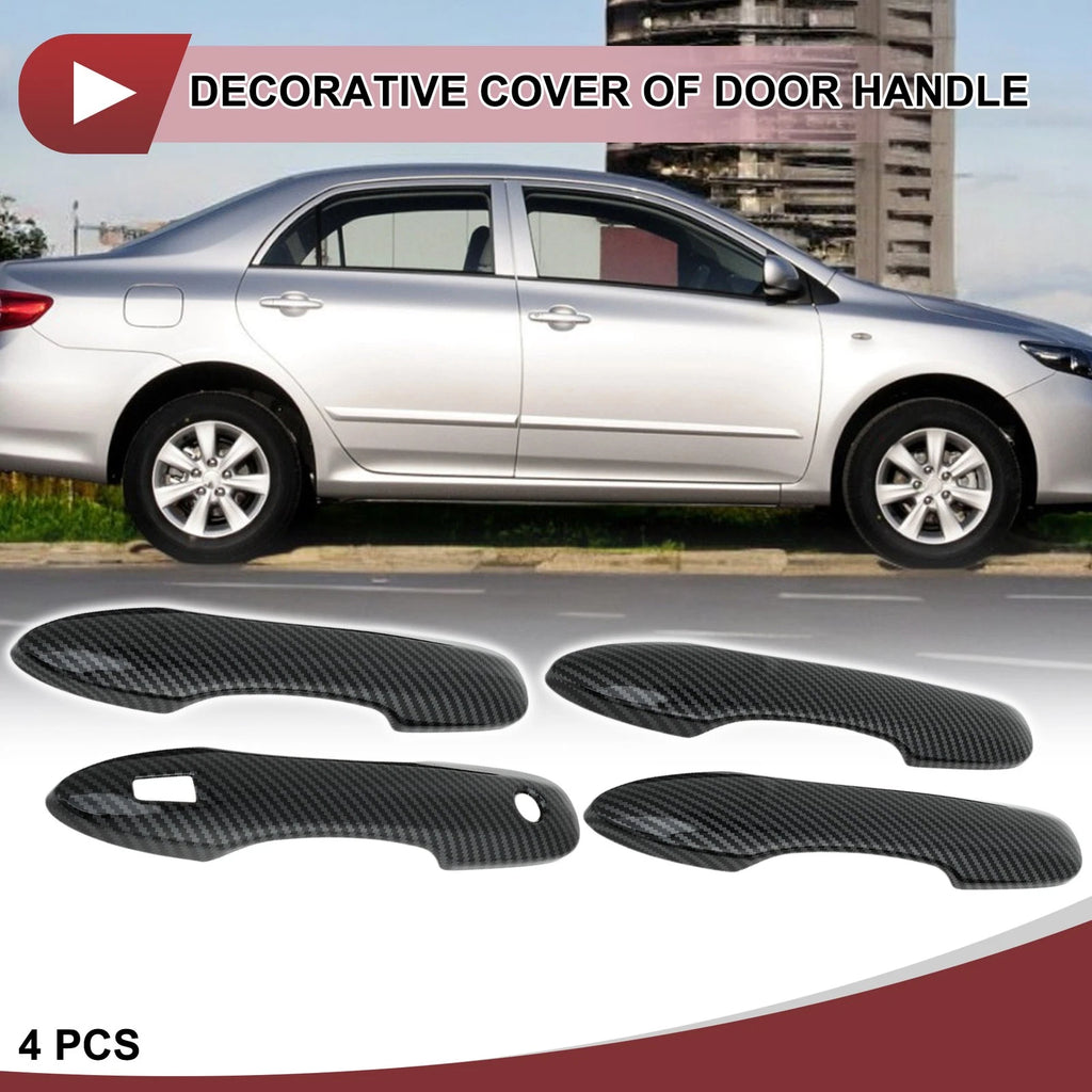 Set of 4 Door Handle Covers for Toyota Camry (2018–2024) Black ABS