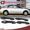 Set of 4 Door Handle Covers for Toyota Camry (2018–2024) Black ABS