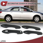 Set of 4 Door Handle Covers for Toyota Camry (2018–2024) Black ABS