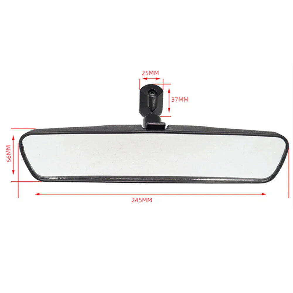 10" Black Rear View Mirror for Universal Car (Fits Most Models)