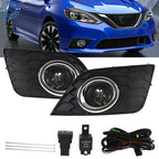 Clear Fog Lights Set for Nissan Sentra (2016–2019)