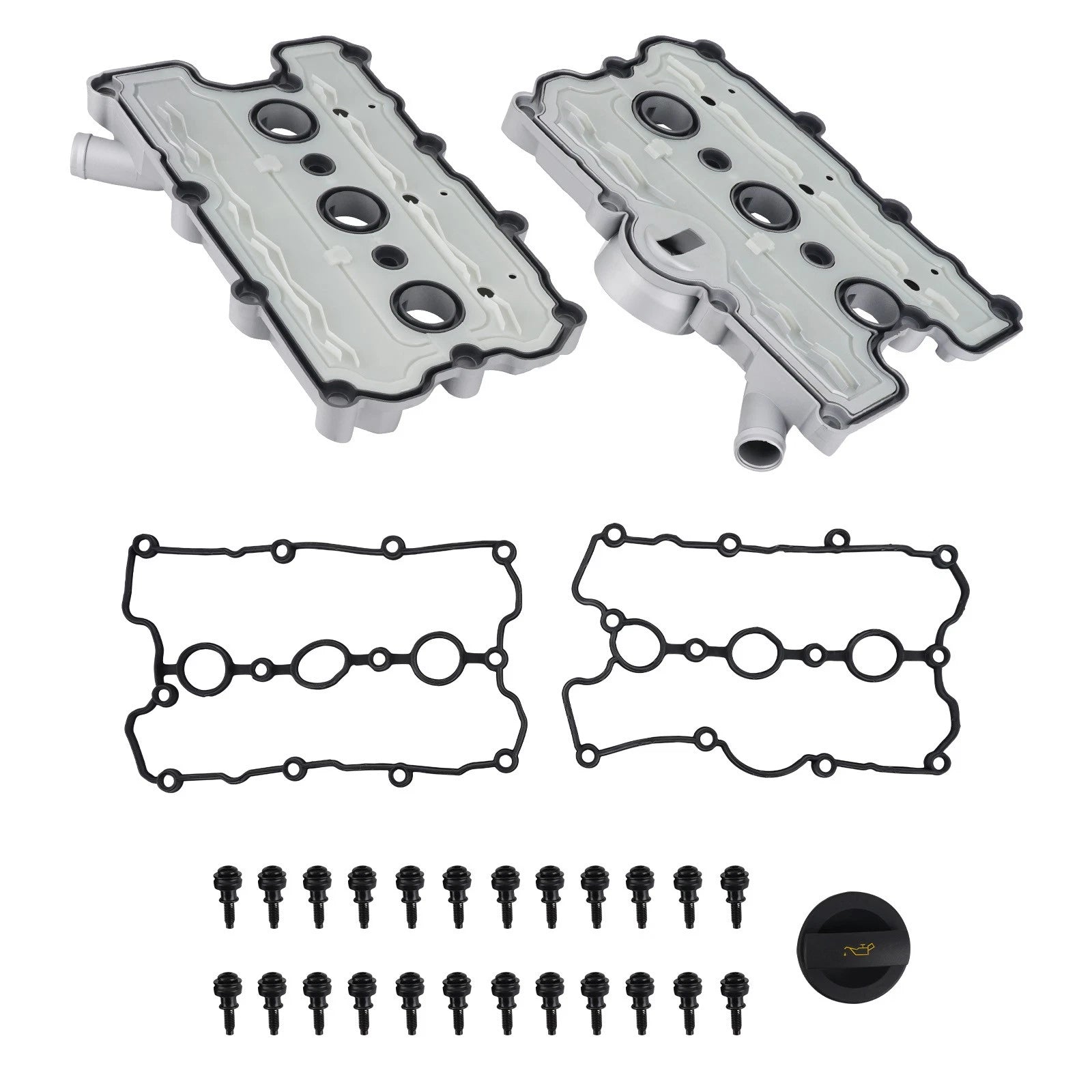 Engine Valve Cover Kit for Audi A5 A6 A7 Q5 3.0L 3.2L V6 06E103471N Left Right