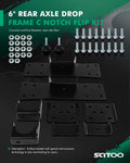 Rear Axle C-Notch & Flip 6" Drop Kit for Chevy GMC Silverado 1500 (1999–2006)