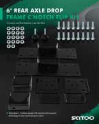 Rear Axle C-Notch & Flip 6" Drop Kit for Chevy GMC Silverado 1500 (1999–2006)