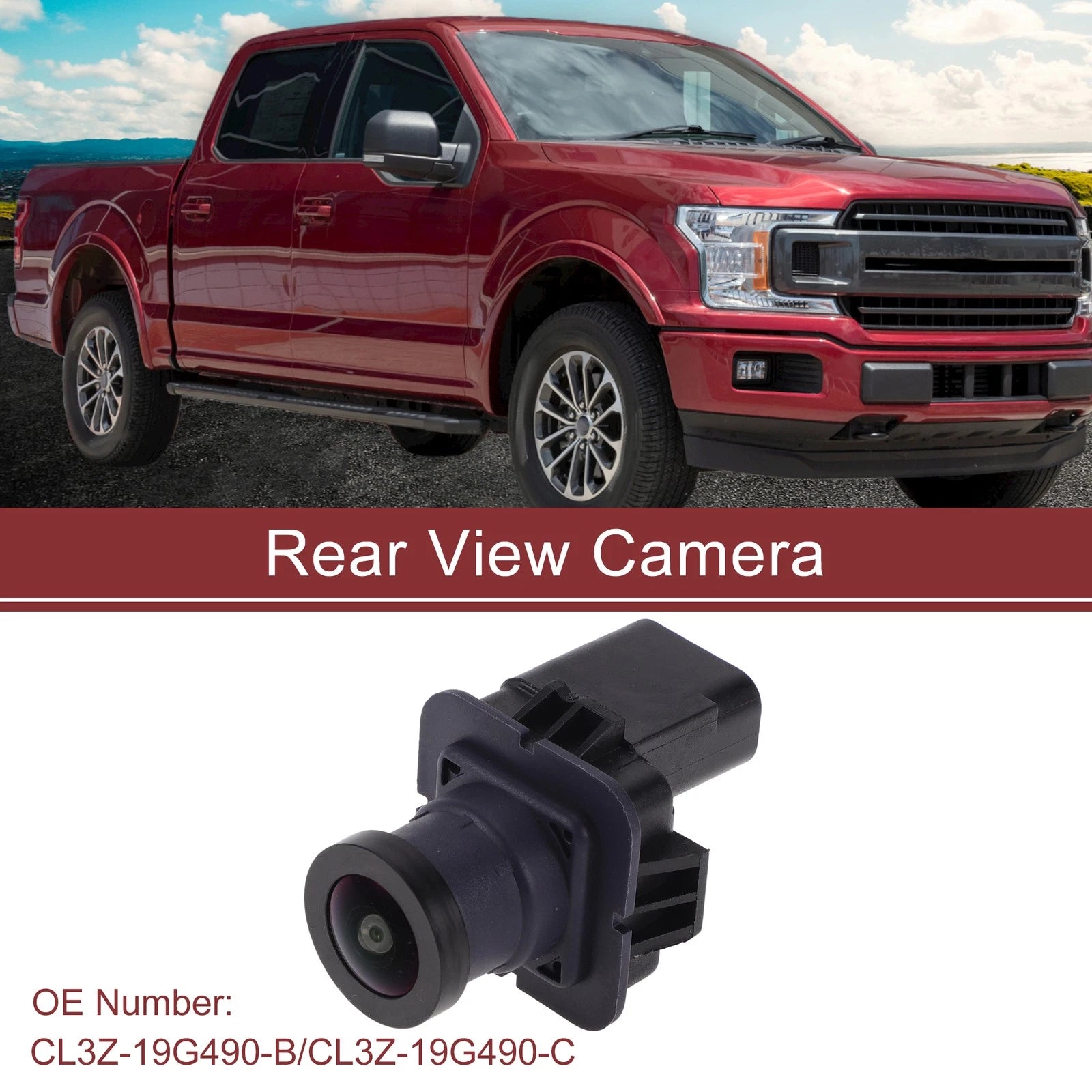 Rear View Camera for Ford F-150 (2012–2013) 120-180 Degree