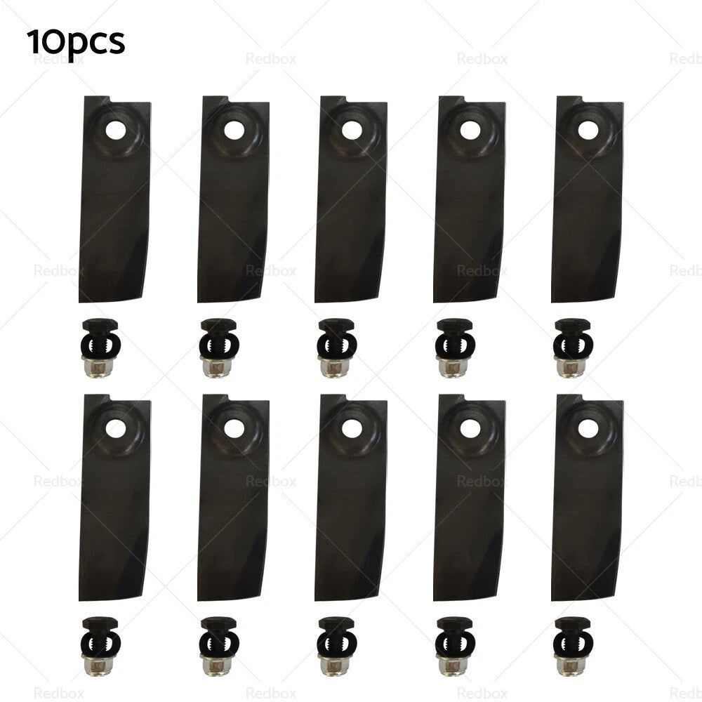 Set of 5 Lawn Mower Blades and Bolts for Honda HRU196 (2000–2023)