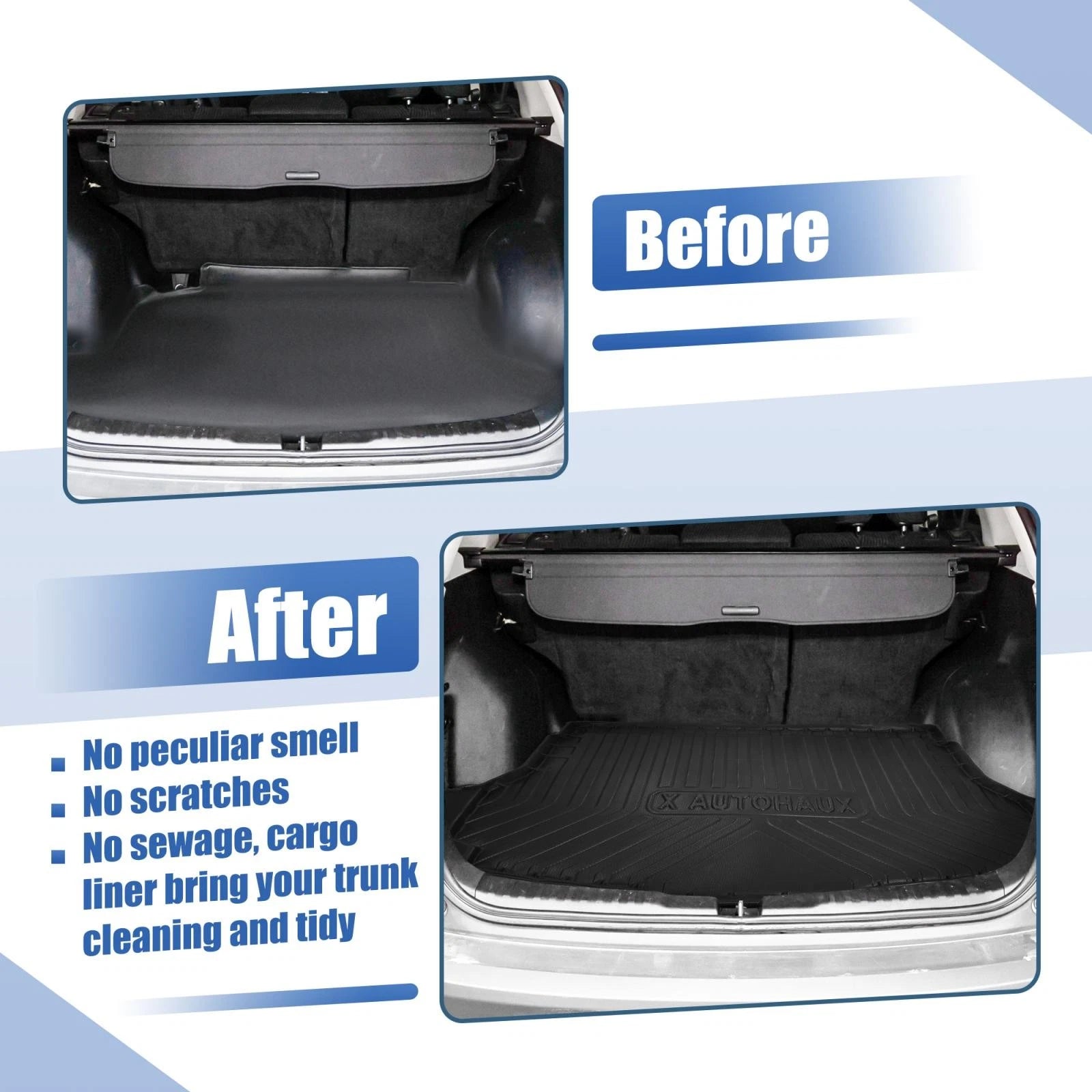 TPE Rear Cargo Liner Trunk Mat for Honda CR-V (2007–2011)
